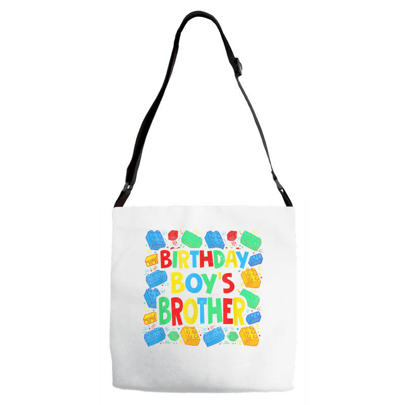 Birthday Brick Builder Funny Blocks Master Builder Brother T Shirt Adjustable Strap Totes | Artistshot