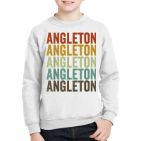 Angleton City Retro T Shirt Youth Sweatshirt | Artistshot