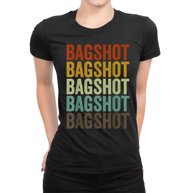 Bagshot City Retro T Shirt Ladies Fitted T-Shirt by tzecluco | Artistshot