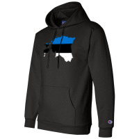 Flag Map Of Estonia Champion Hoodie | Artistshot