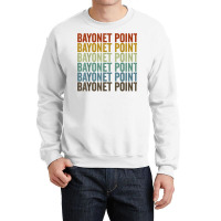 Bayonet Point City Retro T Shirt Crewneck Sweatshirt | Artistshot