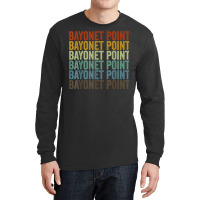 Bayonet Point City Retro T Shirt Long Sleeve Shirts | Artistshot