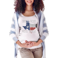 Don't Mess With Vintage Texas Longhorn Lone Star State Shirt Maternity Scoop Neck T-shirt | Artistshot