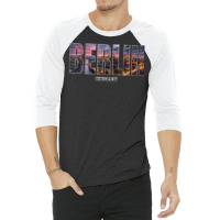 Berlin State Germany Vacation Berlin City Vintage Effect T Shirt 3/4 Sleeve Shirt | Artistshot