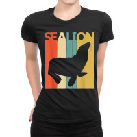 Cute Sea Lion Animal Ladies Fitted T-shirt | Artistshot