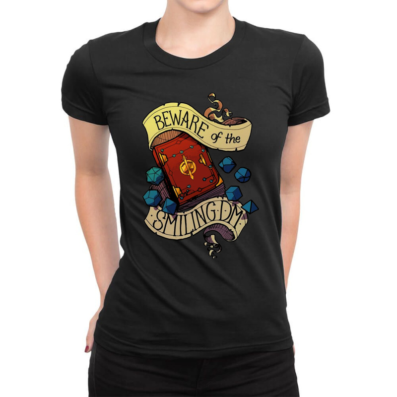 Beware Of The Smiling Dungeon Master Ladies Fitted T-Shirt by paulscott Art | Artistshot