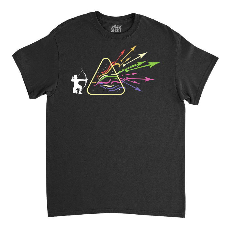 Prism Bowhunter Philosophy Rainbow Triangular Prism Science T Shirt Classic T-shirt by silviabzp | Artistshot