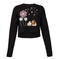 Dandelion Guinea Pig Cute Guinea Pig Floral Dandelion Spread Cropped Sweater | Artistshot