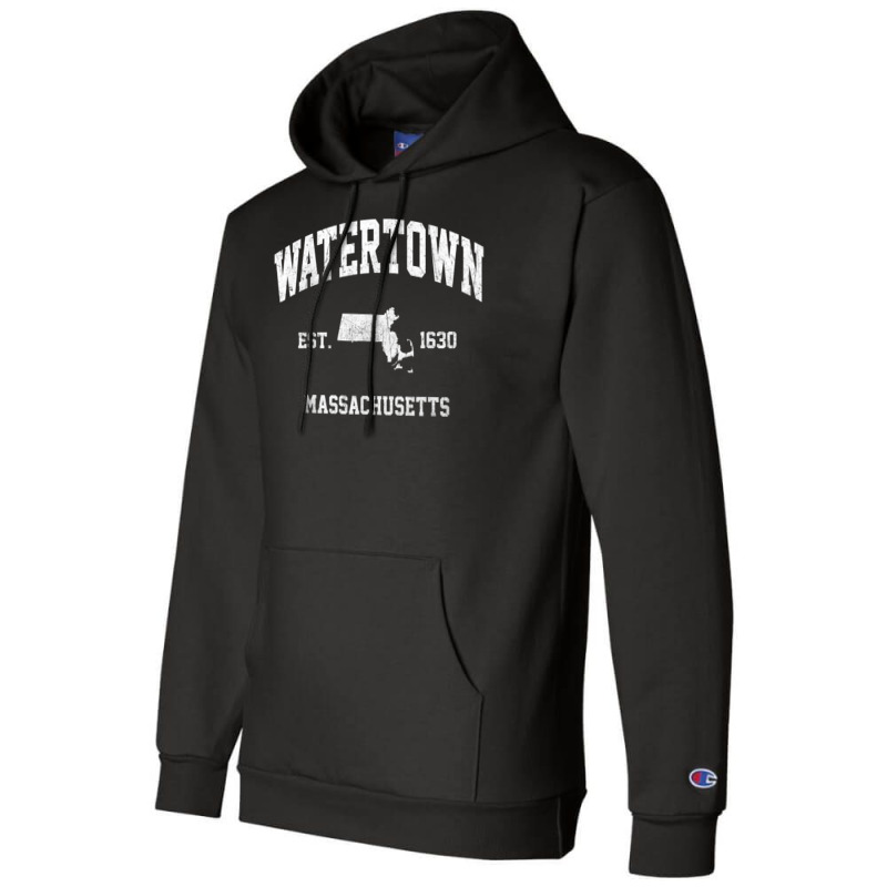 Watertown Massachusetts Ma Vintage State Athletic Style T Shirt Champion Hoodie by hin | Artistshot