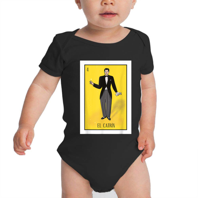 El Catrin Lottery Gift The Gentleman Card Mexican Lottery Baby Bodysuit by CarolinePascua | Artistshot