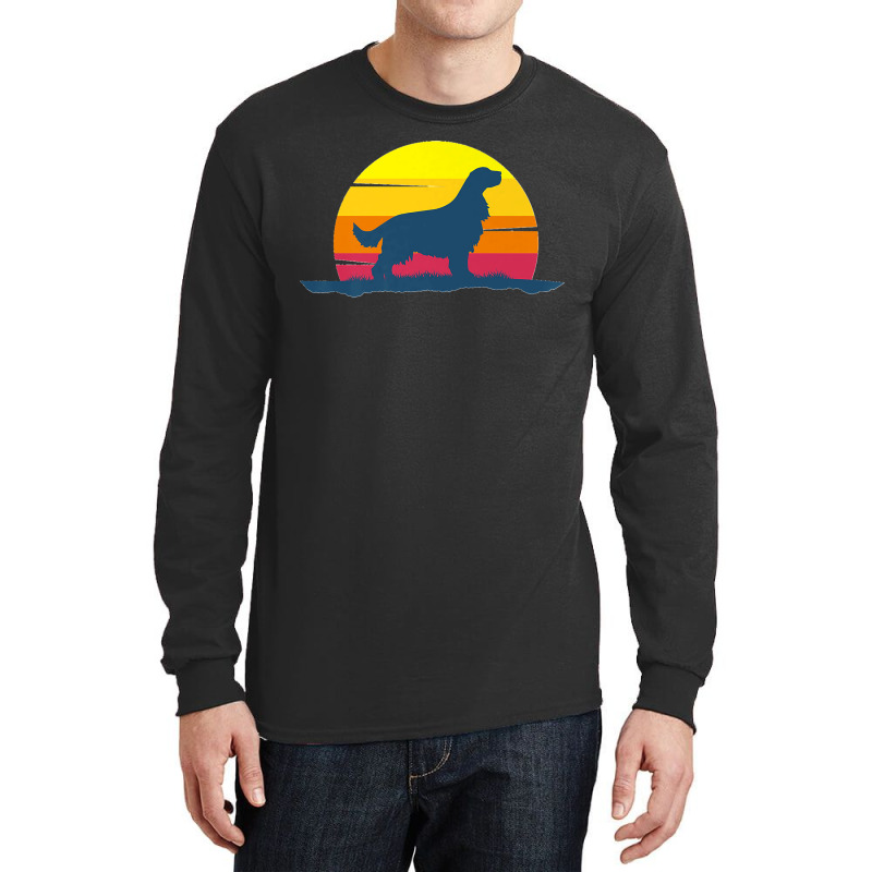 English Springer Spaniel Dog Retro Premium Long Sleeve Shirts | Artistshot