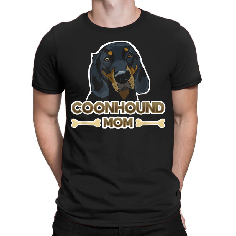 Black  Tan Coonhound Mom T-Shirt by KellieRennhack | Artistshot