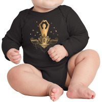 Meditation And Yoga   Meditation And Yoga Long Sleeve Baby Bodysuit | Artistshot