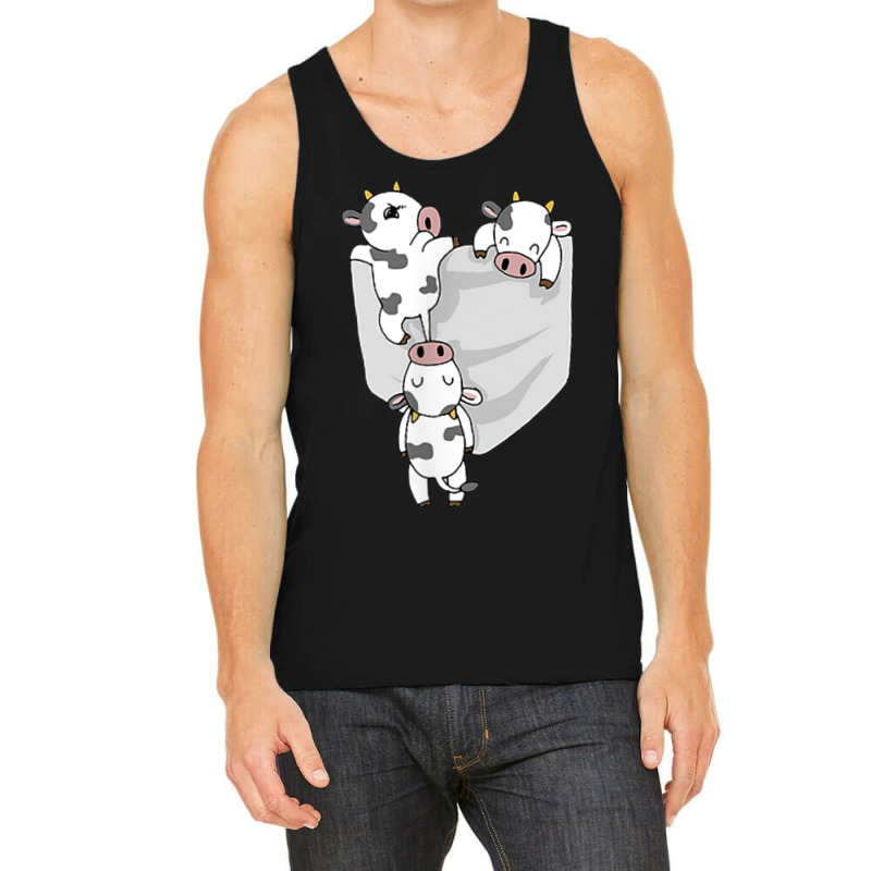 Cow Pocket  Funny Milk Cow In A Bag Tee Tank Top by MalcolmJCausby | Artistshot