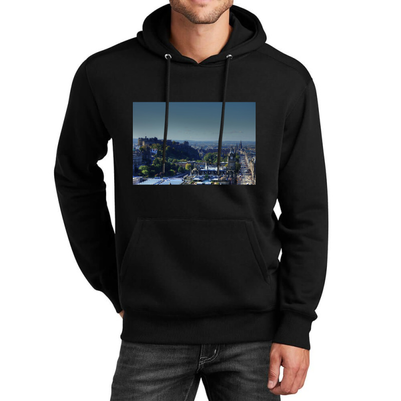 Edinburgh City Centre, Scotland Unisex Hoodie | Artistshot