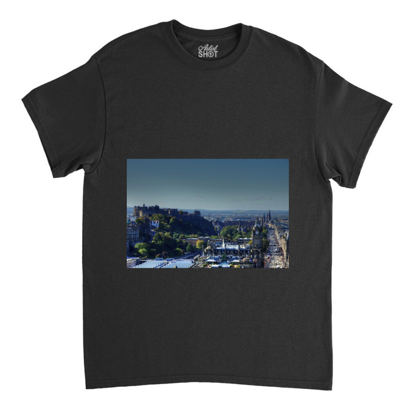 Edinburgh City Centre, Scotland Classic T-shirt | Artistshot