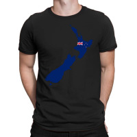 Flag Map Of New Zealand T-shirt | Artistshot