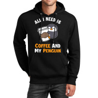 Coffee And My Penguin Sea Bird King Emperor Penguin Unisex Hoodie | Artistshot