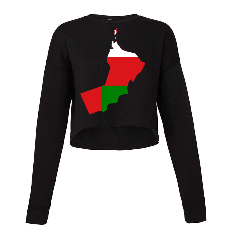 Flag Map Of Oman Cropped Sweater by SamaraMcCullou | Artistshot