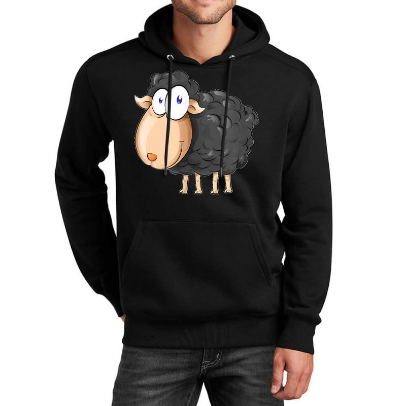 Funny Black Baa Sheep Unisex Hoodie | Artistshot