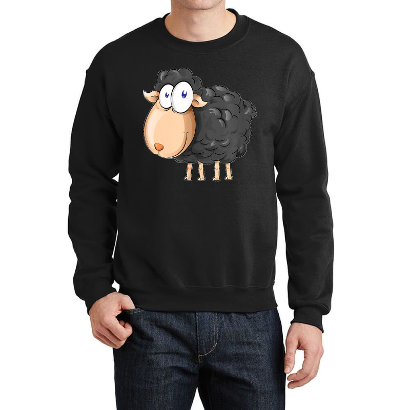 Funny Black Baa Sheep Crewneck Sweatshirt | Artistshot