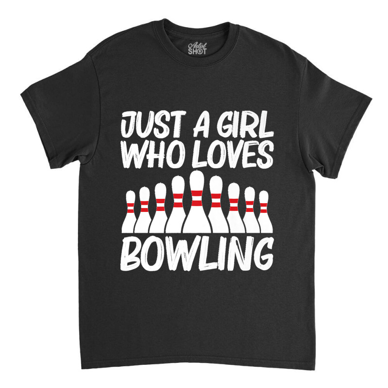 Funny Bowling Design For Girls Kids Spare Ball Game League Premium Classic T-shirt | Artistshot