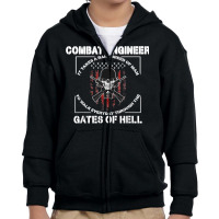 Mens Combat Engineer Rare Breed Of Man Combat Engineering T Shirt Youth Zipper Hoodie | Artistshot