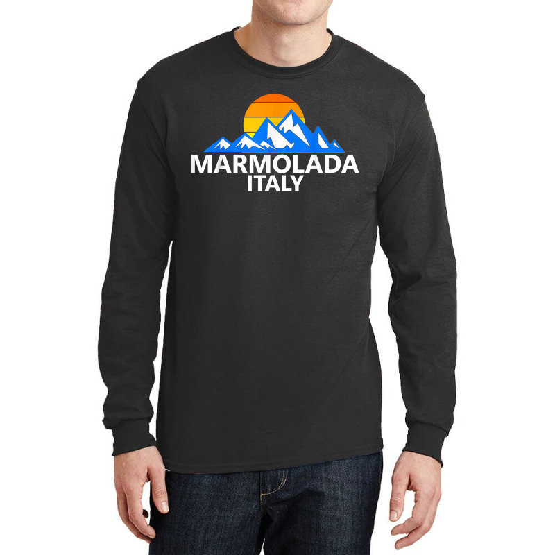 Marmolada Italy Italian Mountains T Shirt Long Sleeve Shirts by enaqr0esch | Artistshot