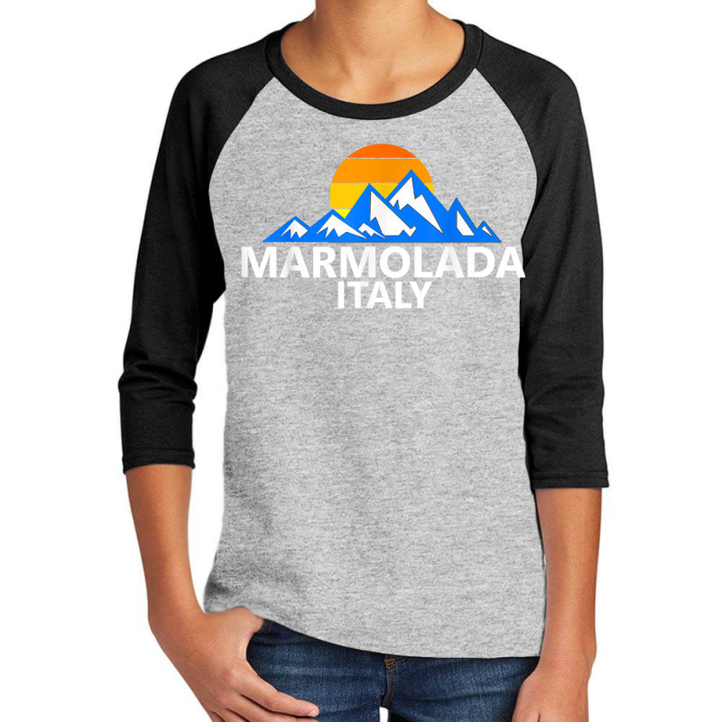 Marmolada Italy Italian Mountains T Shirt Youth 3/4 Sleeve by enaqr0esch | Artistshot