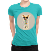 Adult Stylish Man Playing Witimal Lover. Happ Ladies Fitted T-shirt | Artistshot