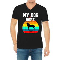 Dope Dog Lover Siberian Husky V-neck Tee | Artistshot