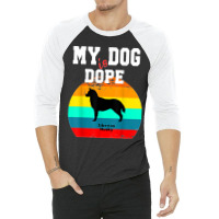 Dope Dog Lover Siberian Husky 3/4 Sleeve Shirt | Artistshot