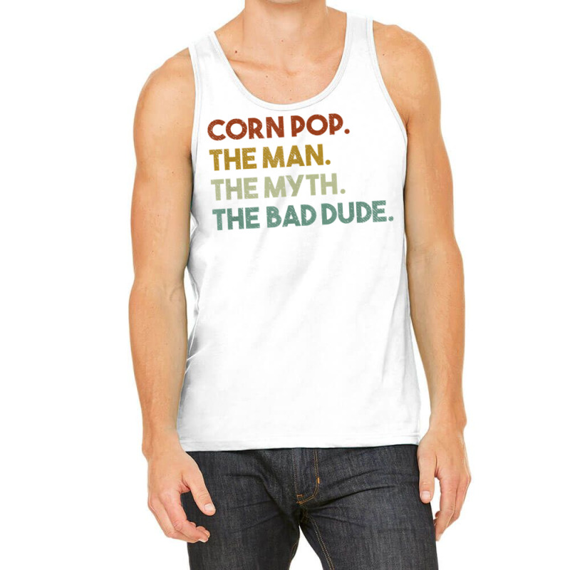 Vintage Corn Pop Was A Bad Dude Funny Tank Top | Artistshot