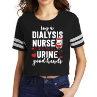 Dialysis Nurse Gifts For Women Funny Pun Urine Good Hands Scorecard Crop Tee | Artistshot