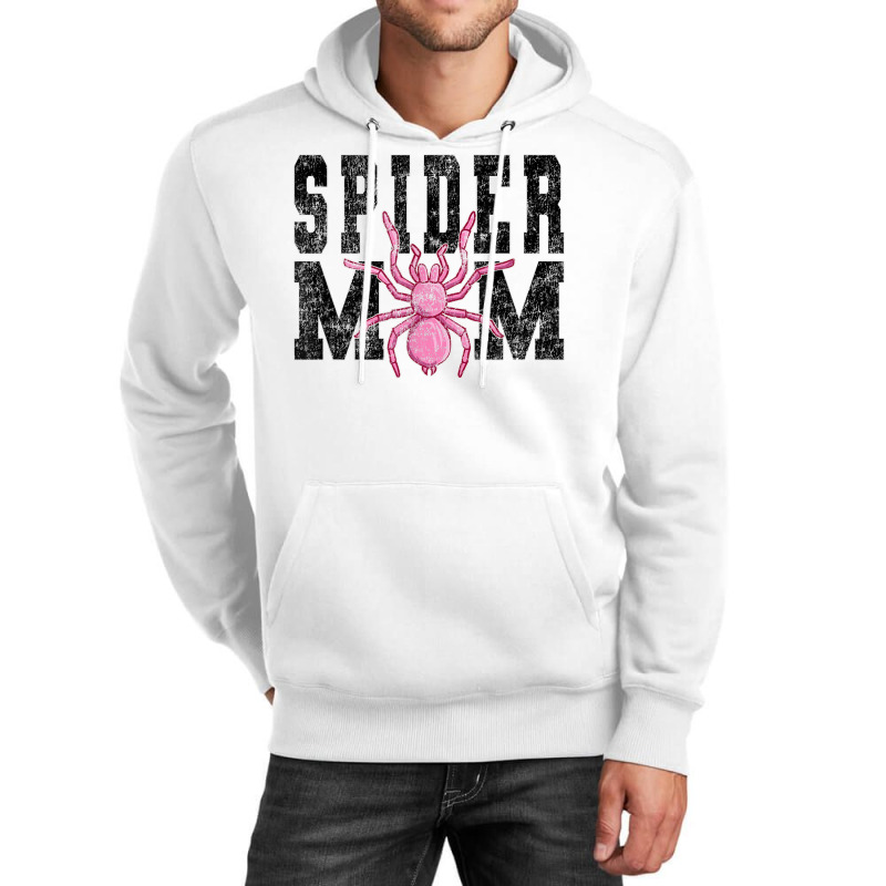 Vintage Spider Lover Quote Pink Spider Mom Unisex Hoodie | Artistshot