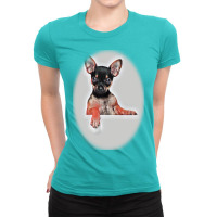 Adorable Dog Licking His Lips Ladies Fitted T-shirt | Artistshot