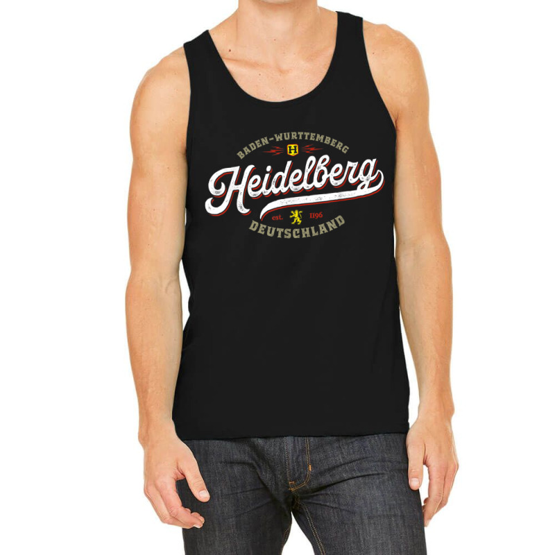 Heidelberg Germany - Vintage Souvenir Travel Heidelberg Tank Top | Artistshot