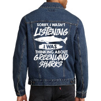 Greenland Shark Animal Tooth Funny Ocean T Shirt Men Denim Jacket | Artistshot