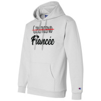 Womens Engagement Announcement Couples Girlfriend Fiancee Champion Hoodie | Artistshot