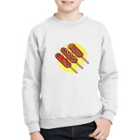 Fast Food Corn Dog Sausage Snack Deep Fried Snack Delicious Youth Sweatshirt | Artistshot