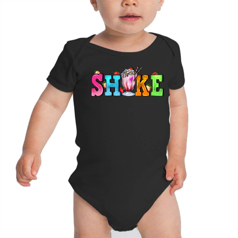 Shake With Milkshake Baby Bodysuit by AdoDesignShop | Artistshot