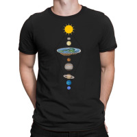 Flat Earth Solar System T-shirt | Artistshot