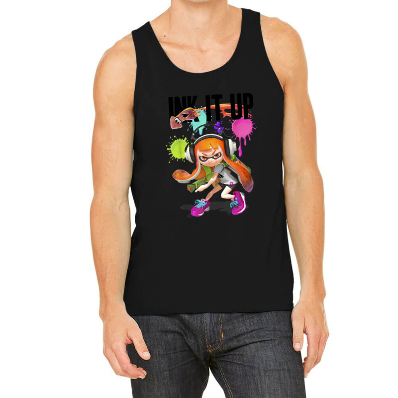 Splatoon Ink It Up Squid Inkling Splatter Poster Tank Top | Artistshot