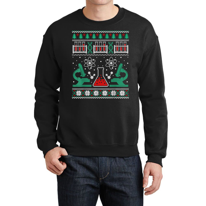 Science Ugly Xmas Sweater Funny Scientist Christmas T Shirt Crewneck Sweatshirt | Artistshot