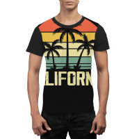 California Island Palm Beach Surfboard Surf Retro Vintage Graphic T-shirt | Artistshot