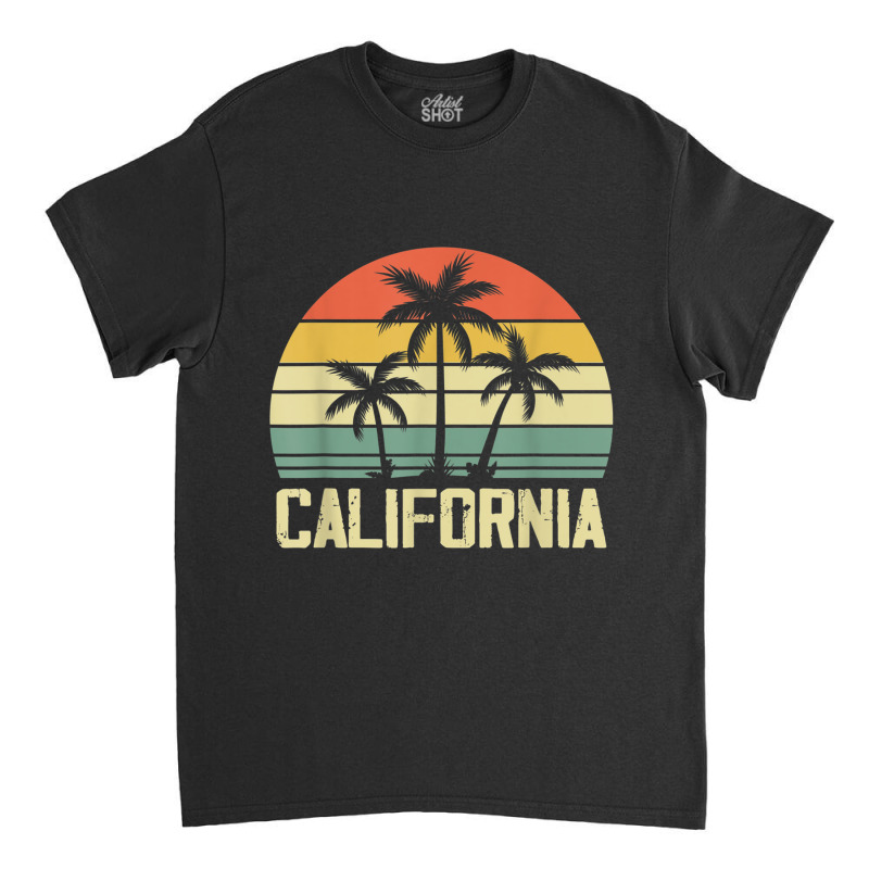 California Island Palm Beach Surfboard Surf Retro Vintage Classic T-shirt by KathleenSusanBuckler | Artistshot