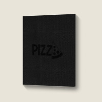 Hunger Salami 1 Piece Cut Out Delicious Pizza Fast Food Food Diet Unhe Portrait Canvas Print | Artistshot