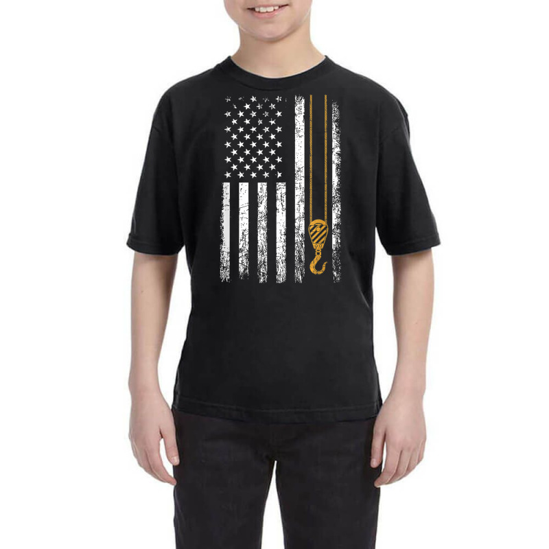 Crane Operator American Flag, Crane Operator Youth Tee | Artistshot