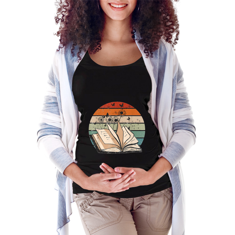 Dandelion Books Funny Reading Lover Readers Maternity Scoop Neck T-shirt by ISAIASSANTIAGO | Artistshot