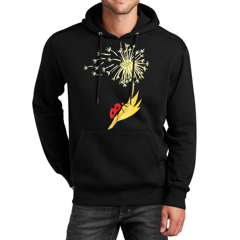 Dandelion Seeds Ladybug For Gardener Herbalist Unisex Hoodie by ISAIASSANTIAGO | Artistshot